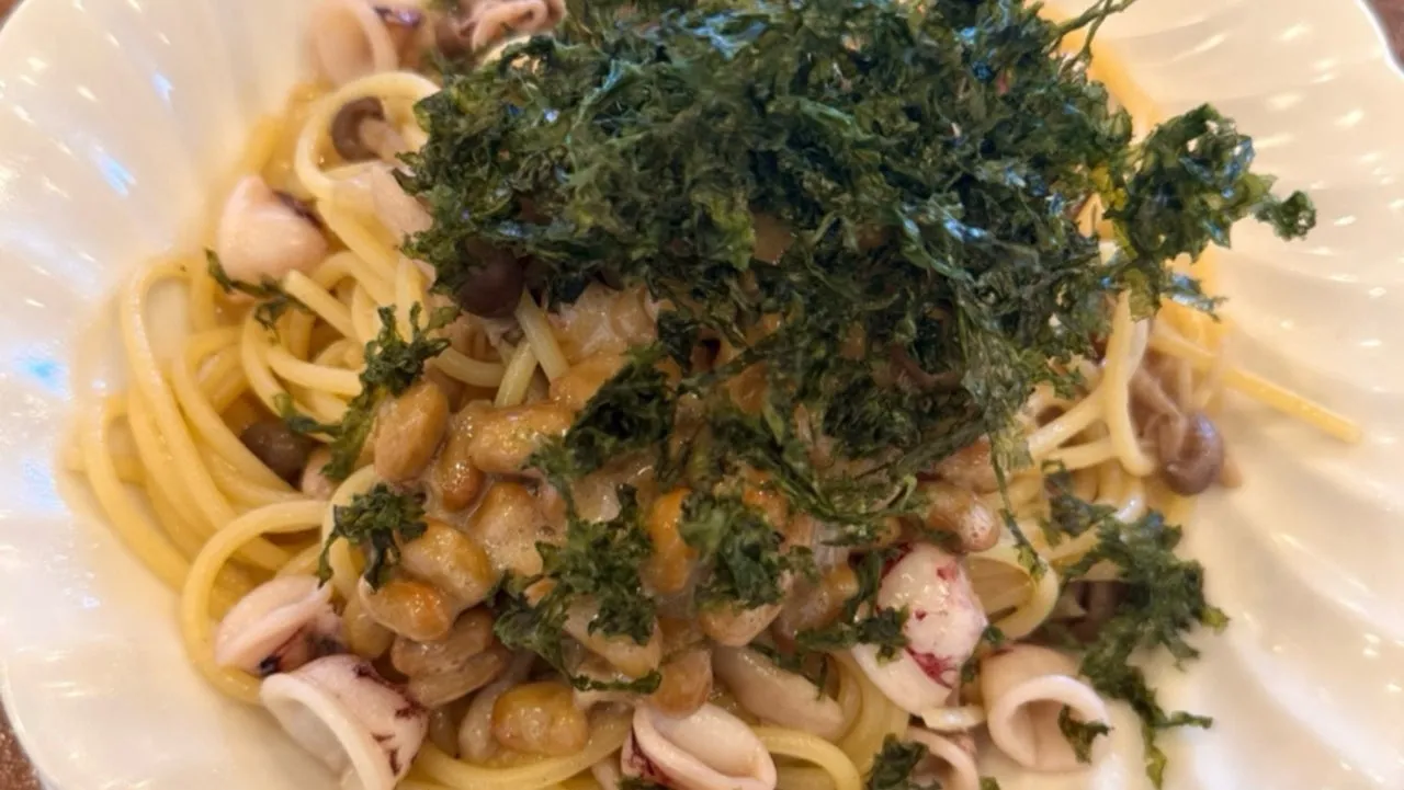 納豆パスタって美味しいよね！